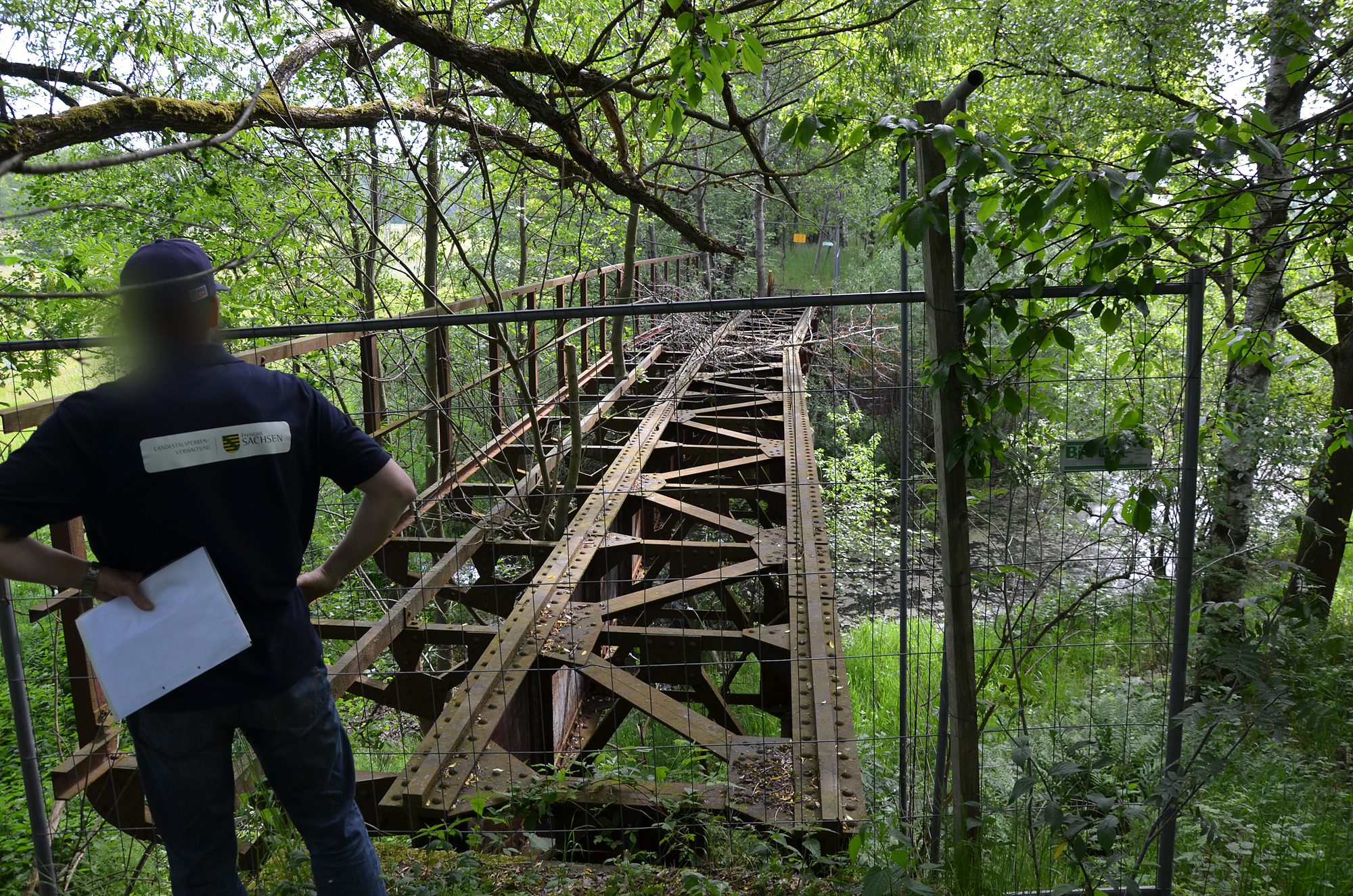 Bestandsaufnahme an einer historischen Stahlfachwerkbrücke